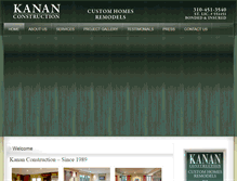 Tablet Screenshot of kananconstruction.com